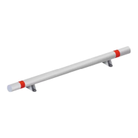 Колесоотбойник металлический на кронштейнах К-1